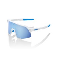 100% S3 모비스타 팀 SE 화이트 - 하이퍼 블루 멀티레이어 미러 렌즈