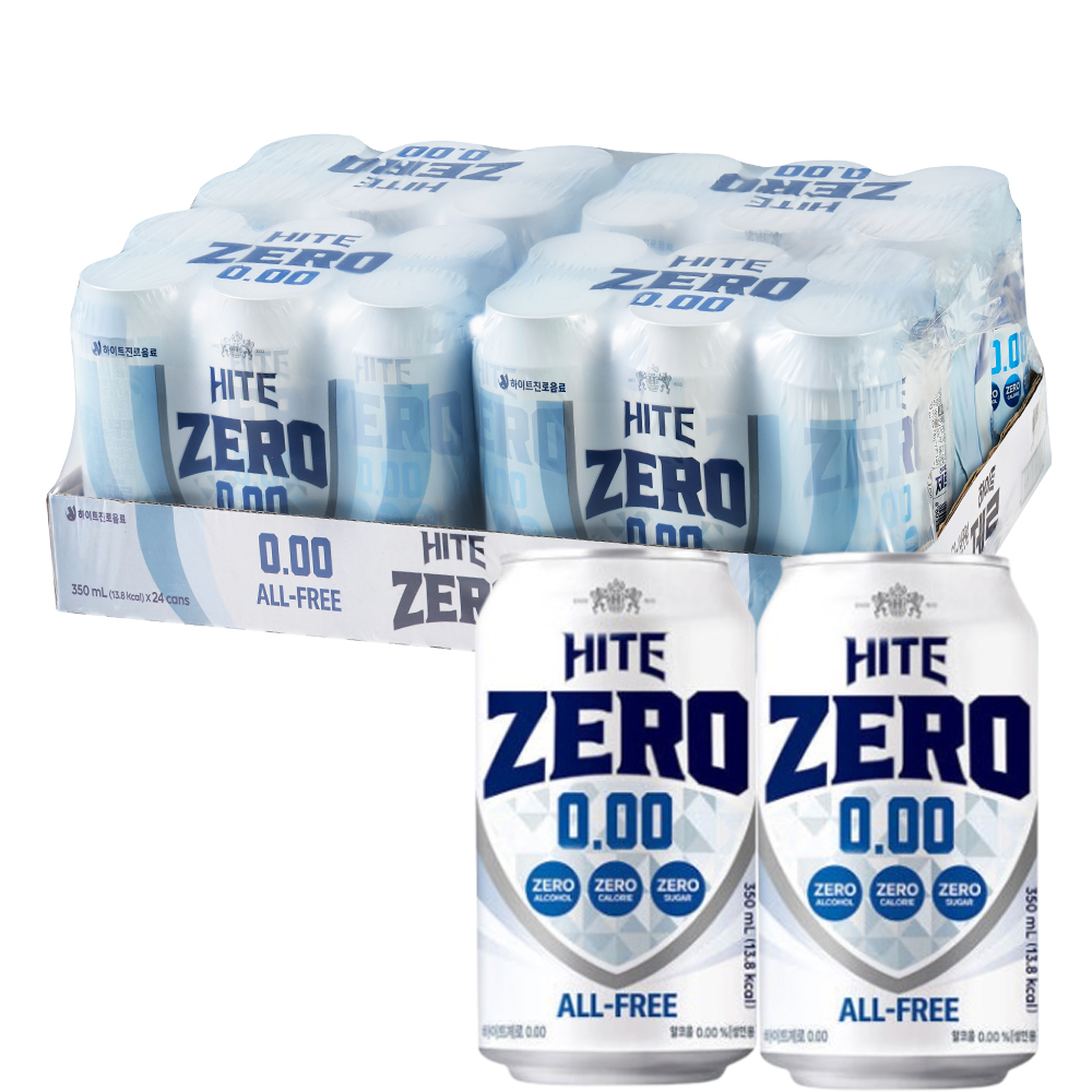 무알콜 맥주맛음료 하이트제로 350mlx24캔 논알콜맥주