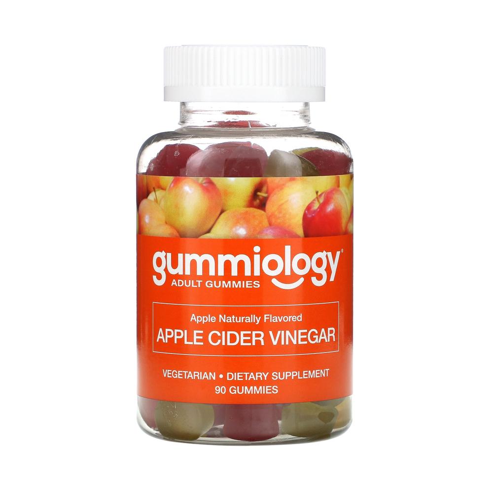 <b>Gummiology</b> <b>구미올로지</b> 어덜트 애플사이다 비니거 구미 내추럴 사과맛 90베지구미젤리 생강뿌리 함유