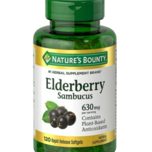 Natures Bounty Sambucus 엘더베리 추출물 120정