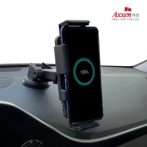액센 C900 차량용 고속 무선 충전 거치대 15W 자동 회전