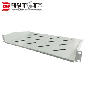 DW-SHEF-G 허브랙 전면거치 선반 (전사이즈용) 전사이즈용 전면거치 판넬, 48x25cm