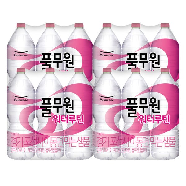 풀무원 워터루틴 생수 2L, 24개
