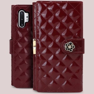 갤럭시A10 지갑형 핸드폰 케이스 A105 애나멜 퀄팅 보석 카드 다이어리