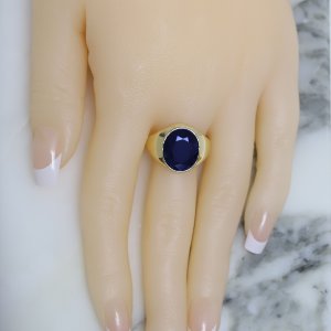10 ct 남성 사파이어 반지