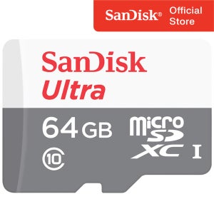 샌디스크 마이크로 SD카드 울트라 SQUNR 닌텐도 핸드폰 외장 메모리 64GB