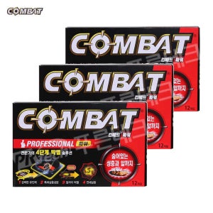 컴배트 파워 작은바퀴용(12개입) x 3개 바퀴벌레약 살충제