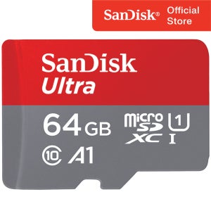 샌디스크 마이크로 SD카드 울트라 A1 핸드폰 닌텐도 외장 메모리카드 64GB