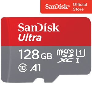 샌디스크 마이크로 SD카드 울트라 A1 핸드폰 닌텐도 외장 메모리카드 128GB