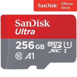 샌디스크 마이크로 SD카드 울트라 A1 핸드폰 닌텐도 외장 메모리카드 256GB