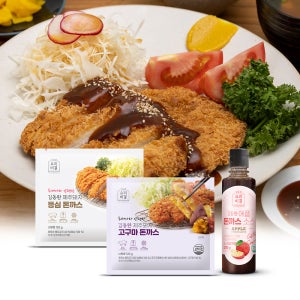 김동완 경양식 돈까스 10팩 (등심7+고구마3+소스1) 대용량 돈가스 에어프라이어