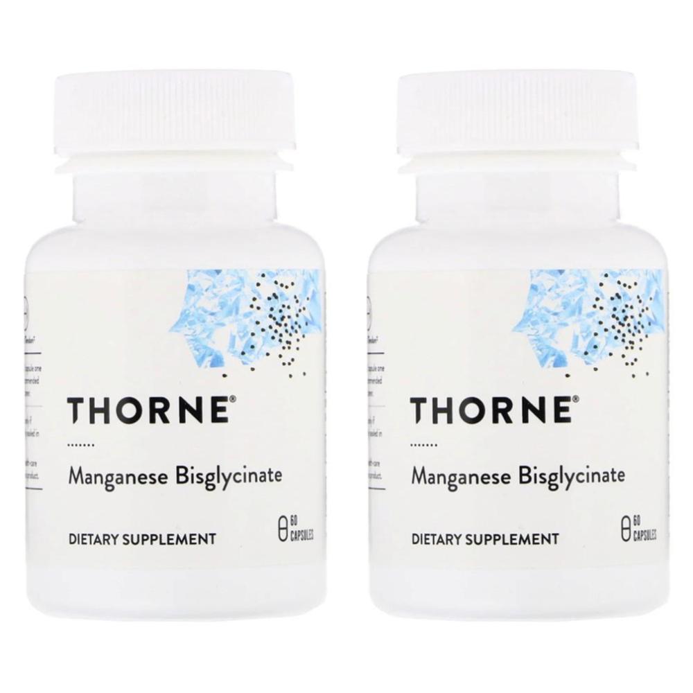 쏜리서치 <b>망간 비스글리시네이트</b> 60캡슐 X 2개