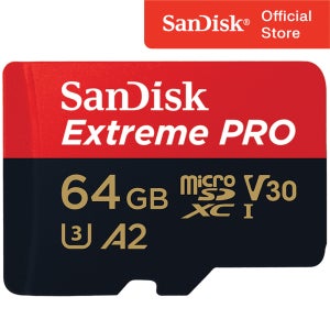 샌디스크 마이크로 SD카드 Extreme Pro 64기가 64GB 블랙박스 닌텐도 핸드폰 외장 메모리