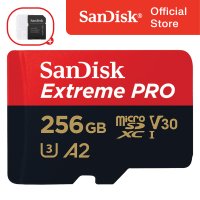 샌디스크 마이크로 SD 카드 256기가 Extreme Pro 블랙박스 핸드폰 닌텐도 외장 메모리카드