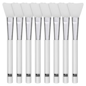 [4+4]듀오솔루션 실리콘 팩브러쉬 모델링팩 화장품 편하게 펴바르는 붓 8개