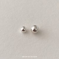 [멜로우솔트] 은피어싱 잠금볼 뒷볼 0.8mm 얇은바, 1.2mm 기본바 2가지