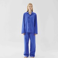 [Tekla] Unisex Poplin Sleepwear Royal Blue 테클라 유니섹스 잠옷 포플린 슬립웨어 로얄 블루