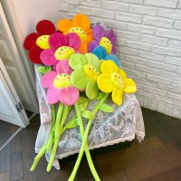 대형 스마일꽃인형 스마일꽃다발 졸업식 해바라기 장미 시들지않는 90cm (8colors)