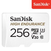 샌디스크 마이크로 SD 카드 256GB 256기가 High Endurance SQQNR 블랙박스 메모리