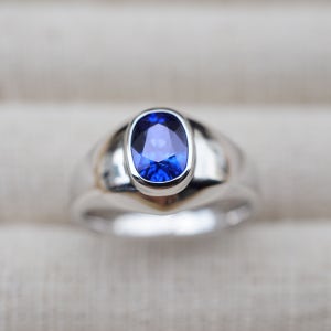 사파이어반지 (남성 디자인 반지)