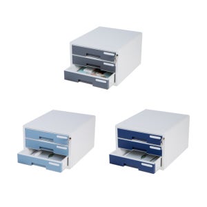 시스맥스 시스템 컬러 서류함 3단(색상선택) 잠금장치 캐비넷