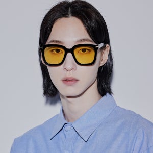 남자 여자 빅사이즈 사각 빈티지 패션 뿔테 틴트 편광선글라스