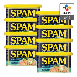 스팸 25%라이트 200g, 8개