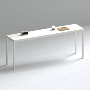 209애비뉴 제로데스크 슬림 보조 책상 1800x400mm, 화이트상판+화이트프레임