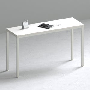 209애비뉴 제로데스크 슬림 1200x400mm, 화이트상판+화이트프레임
