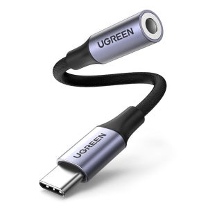 유그린 DAC C타입 to 4극 3.5mm AUX 케이블 젠더, AV161