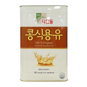 디딤돌 콩식용유 18L 업소용 식용유 말통