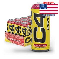 Cellucor C4 에너지 부스터 스트로베리 워터멜론 16oz 12캔 셀루코어 Ener