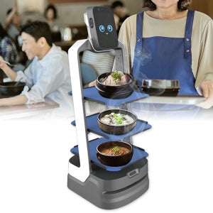 헬로로봇 서빙로봇 푸드봇 푸드코트 홀서빙 비대면 무인배달 써빙기계 카트 식당 음식점