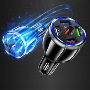ERUMi 차량용 USB 5포트 동시 급속충전 충전기 QC 3.0