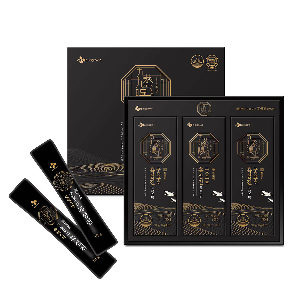 CJ<b>한뿌리</b> <b>흑삼진블랙스틱10g</b> x 30포