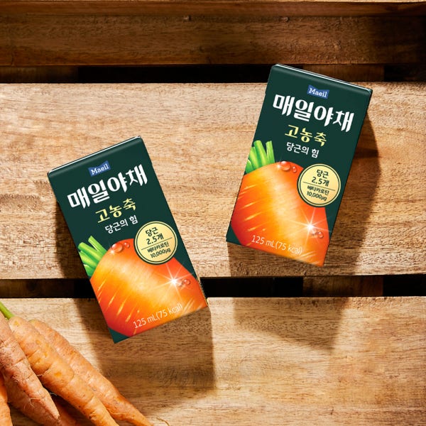 매일야채 고농축 당근의 힘 125ml 24팩