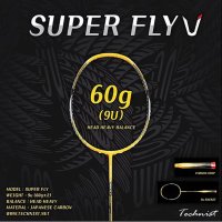 배드민턴 경량 라켓 BULLET SUPER FLY 60g(9u) 여자 배드민턴 라켓