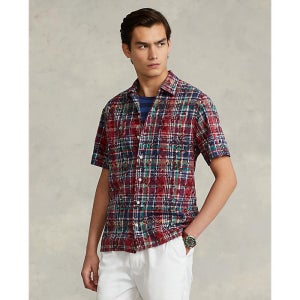 폴로 랄프 로렌 남성 클래식핏 마드라스 캠프 셔츠(MNPOWOV1N820482999)