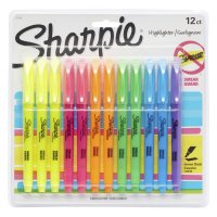 Sharpie 샤피 포켓 형광펜 하일라이터 Chisel Tip 12개입