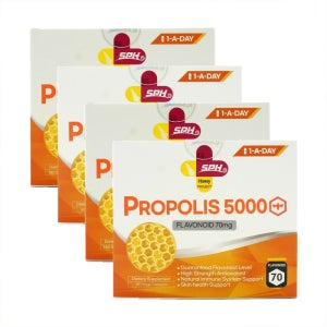 SPH 뉴질랜드 프리미엄 프로폴리스 5000 원어데이 180베지캡슐 x 4 플로폴리스 비타민P