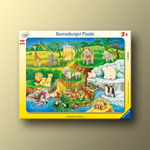 동물의 보금자리 14피스 라벤스부르거 3세 유아 판퍼즐