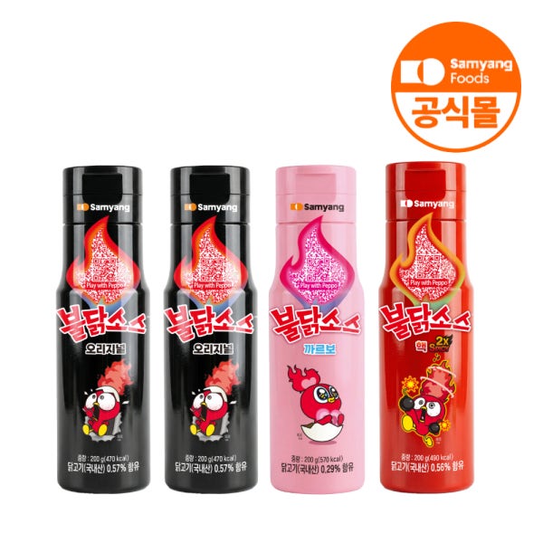 삼양식품 불닭소스 3개+불닭마요 1개 외 골라담기 / 불닭마요 까르보 핵불닭