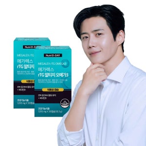 뉴트리디데이 메가렉스 rTG알티지 오메가3 식물성캡슐 30캡슐 1+1박스