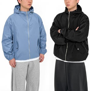 남자바람막이 남자봄자켓 러닝 얇은바람막이 후드 봄 여름 가을 하늘색 고어텍스 나일론 자켓