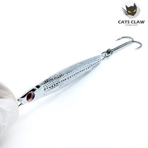 캣츠크로우 멸치 크롬메탈지그 고등어 삼치 갈치 대삼치 루어 지깅 더블훅, 30g