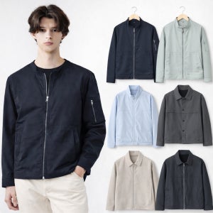 STCO 남자 블루종 자켓 봄 여름 경량 점퍼 간절기 남성 바람막이 스트레치 트러커