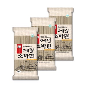봉평촌 국내산 메밀로 만든 면 냉모밀 국수 메밀소바면 850g 3개