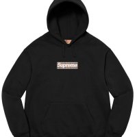 일본 슈프림 22SS 버버리 박스로고 후드 블랙 Supreme Burberry Box Logo Hooded Sweatshirt