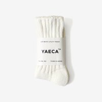 야에카 코튼 실크 양말 오프화이트 YAECA COTTON SOCKS SILK OFF WHITE