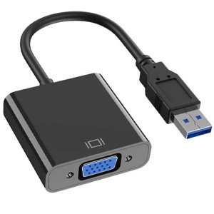 칸텔 USB 3.0 to VGA컨버터 외장 그래픽 카드 듀얼모니터 RGB D-Sub